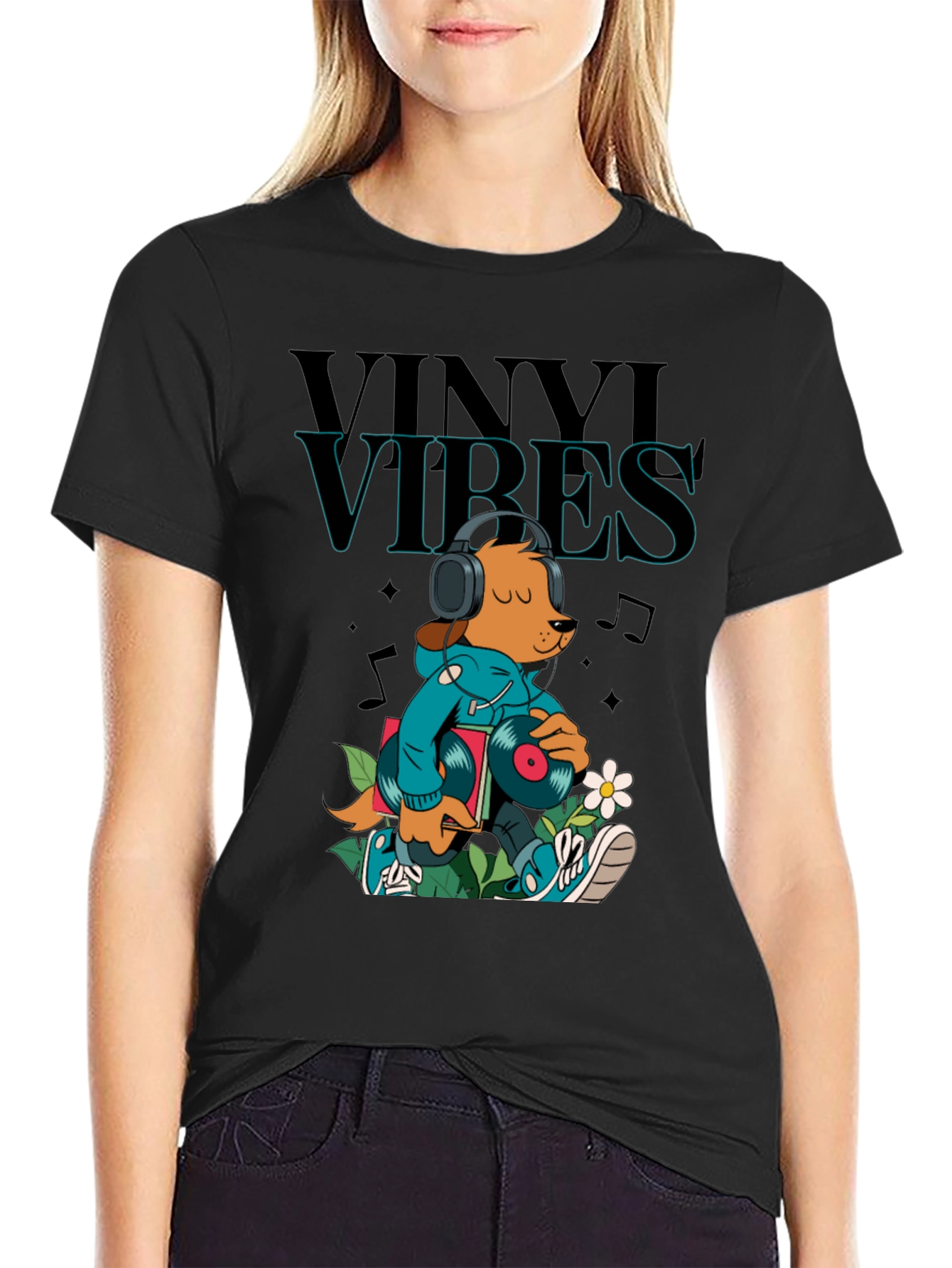 Vinyl Vibes Graphic Tee - Music Lover T-Shirt