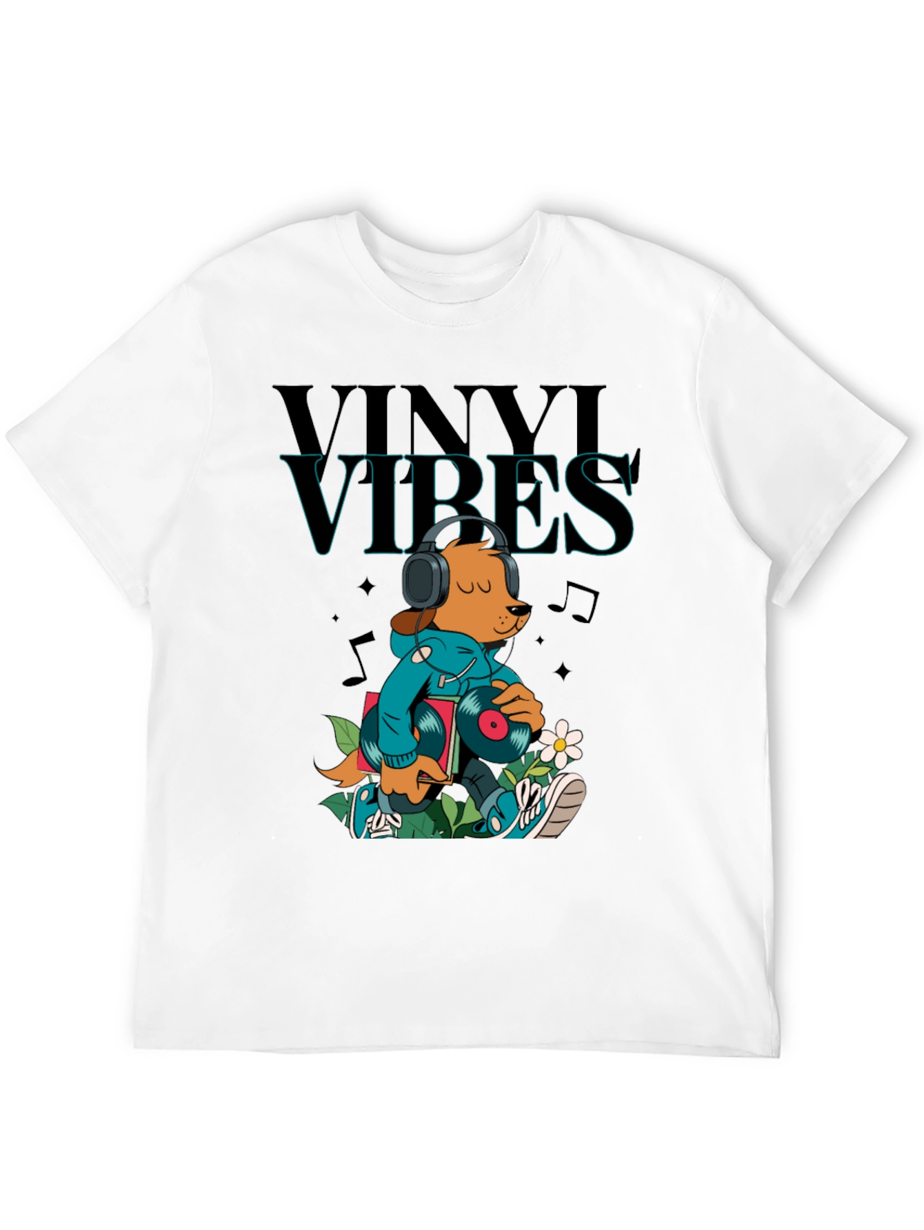 Vinyl Vibes Graphic Tee - Music Lover T-Shirt
