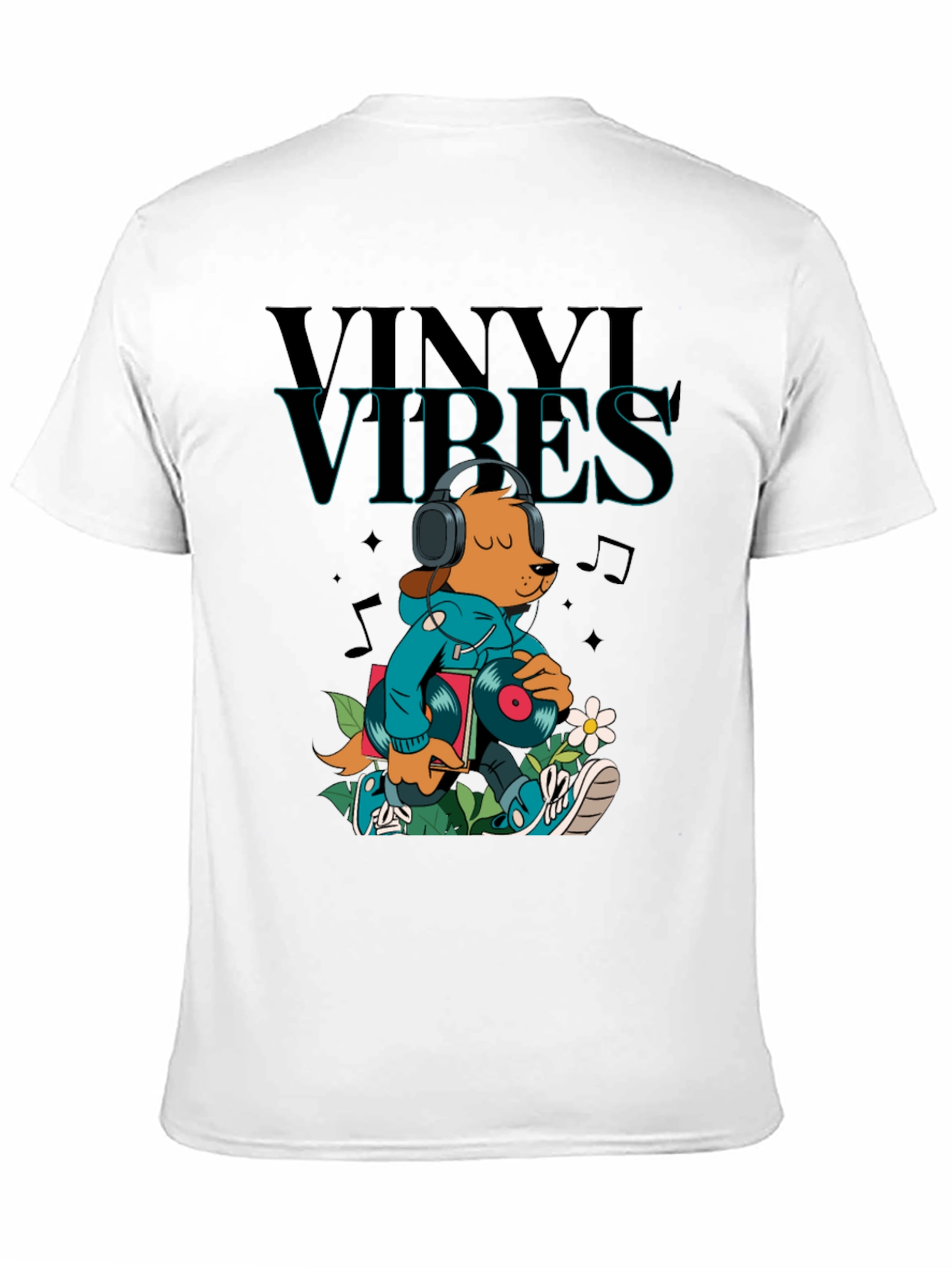 Vinyl Vibes Graphic Tee - Music Lover T-Shirt