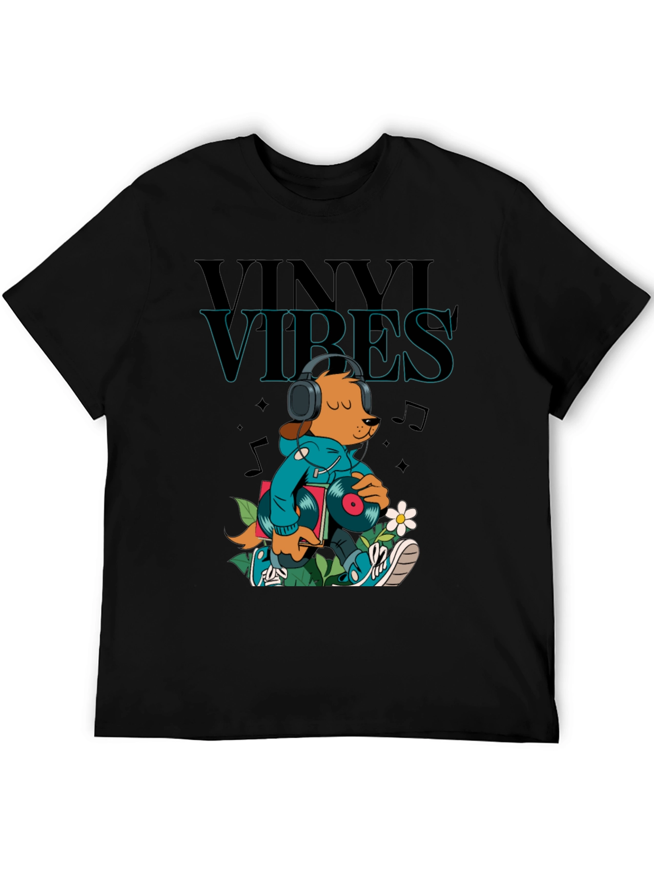 Vinyl Vibes Graphic Tee - Music Lover T-Shirt