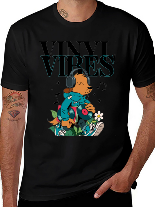 Vinyl Vibes Graphic Tee - Music Lover T-Shirt