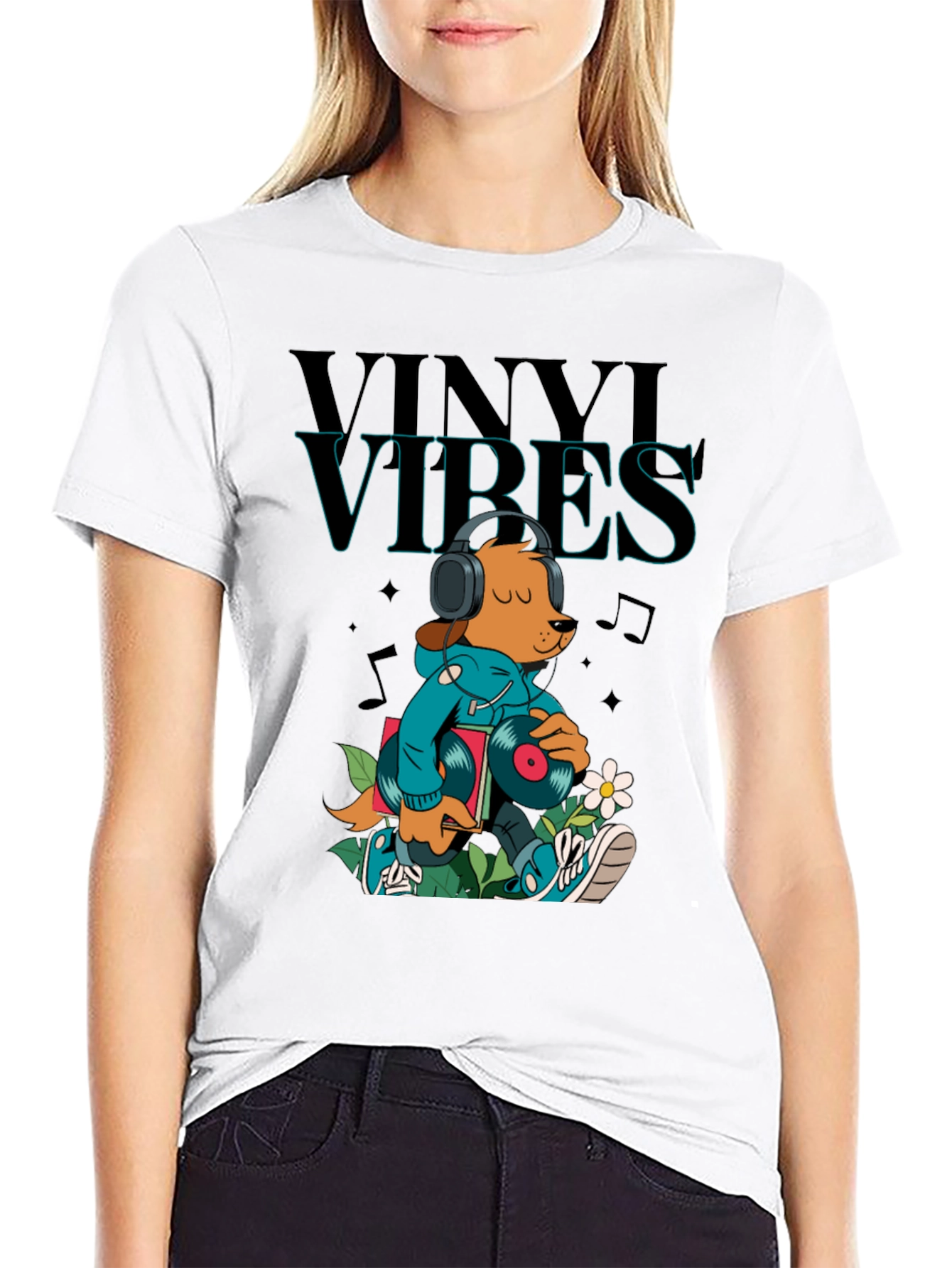 Vinyl Vibes Graphic Tee - Music Lover T-Shirt