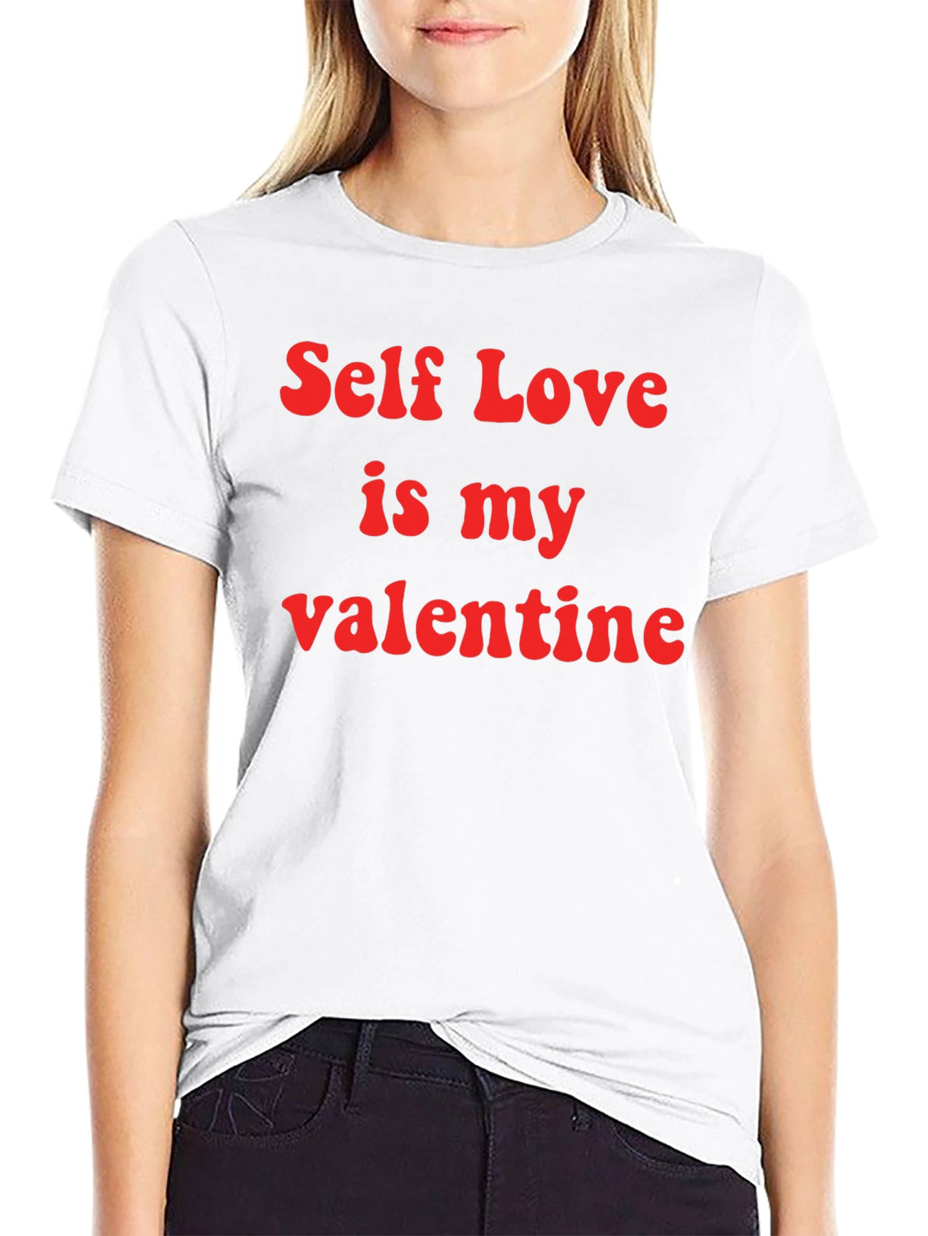 Self Love is My Valentine T-Shirt - Black