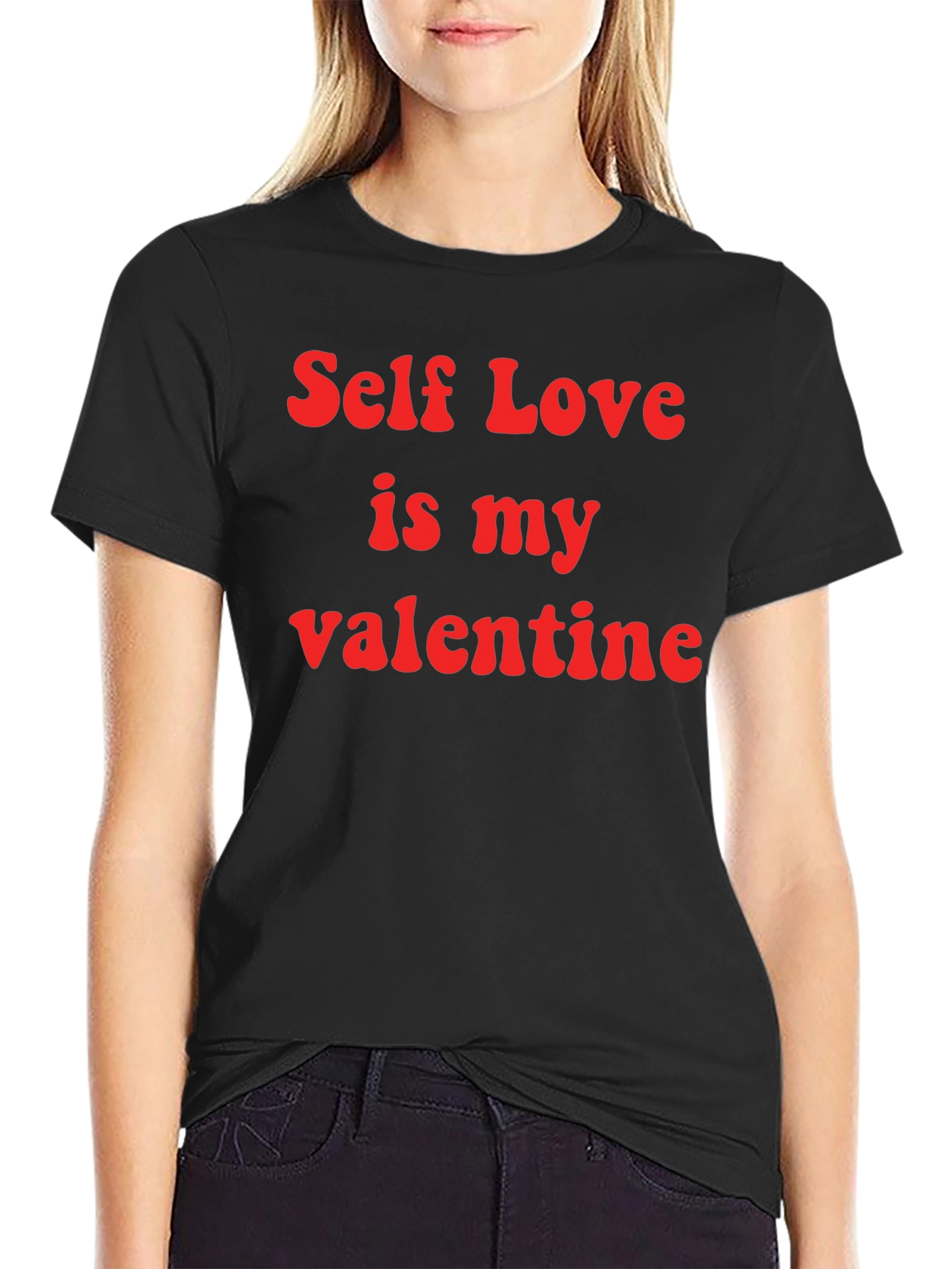 Self Love is My Valentine T-Shirt - Black