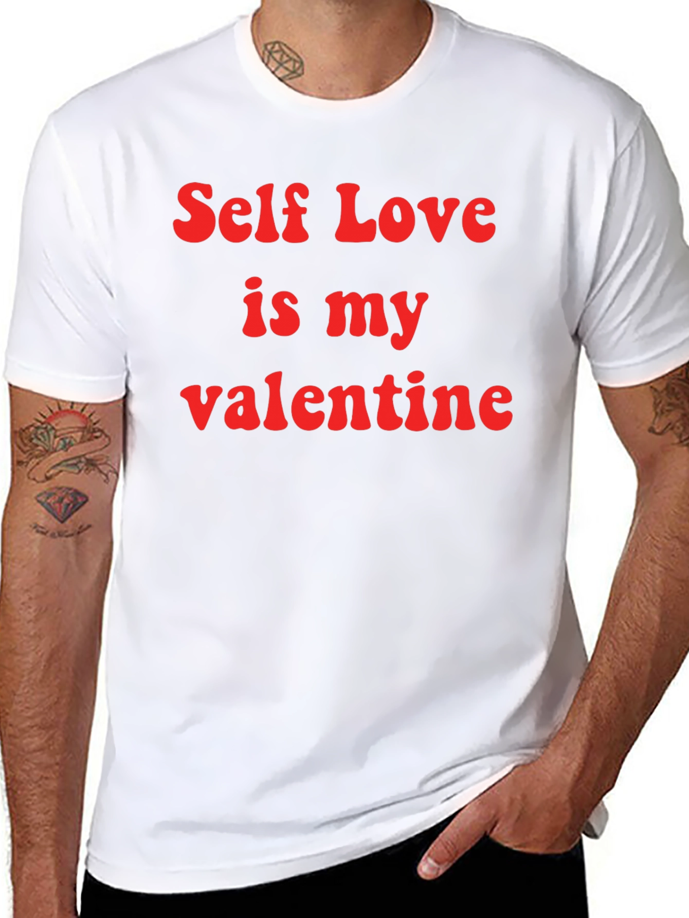 Self Love is My Valentine T-Shirt - Black