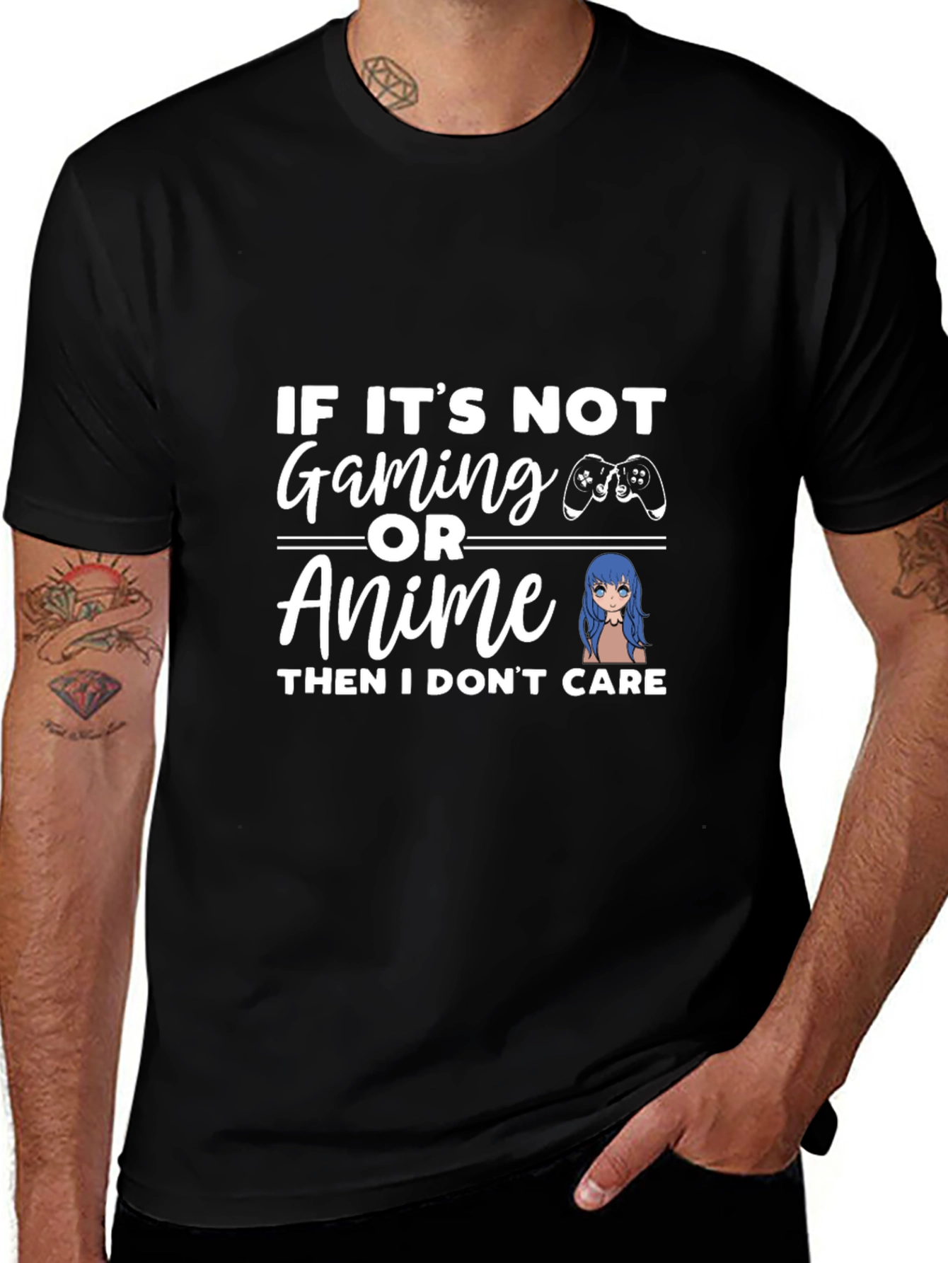 Gaming & Anime T-Shirt: If I Dont Care