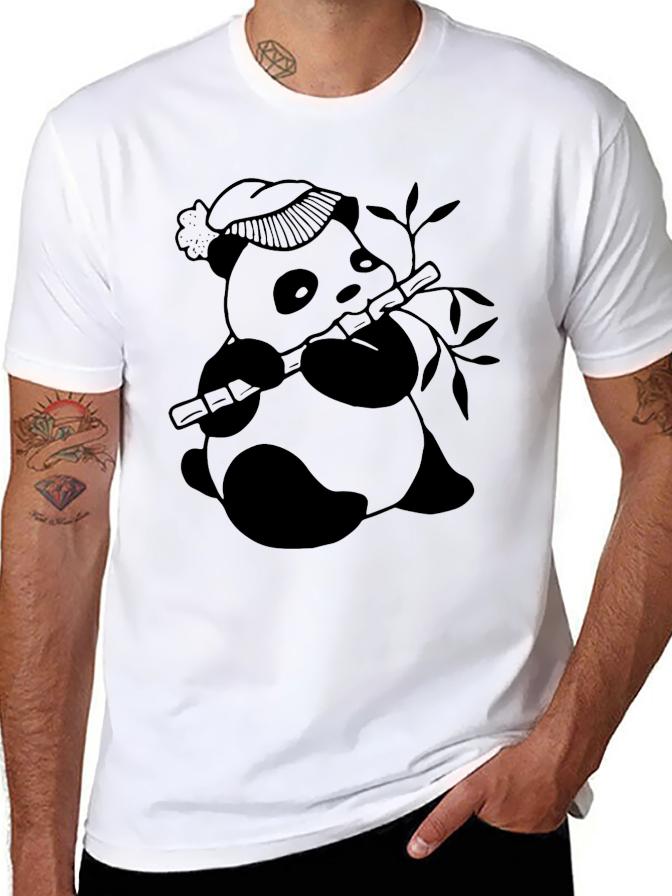 Panda Bamboo T-Shirt - Unique Graphic Tee