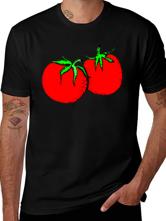 Tomato Graphic Black T-Shirt