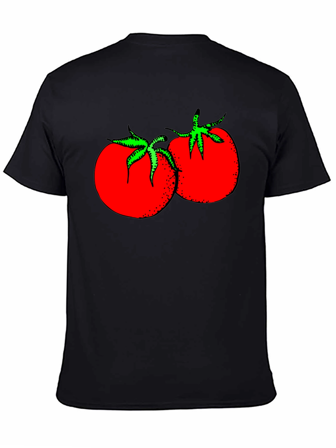 Tomato Graphic Black T-Shirt