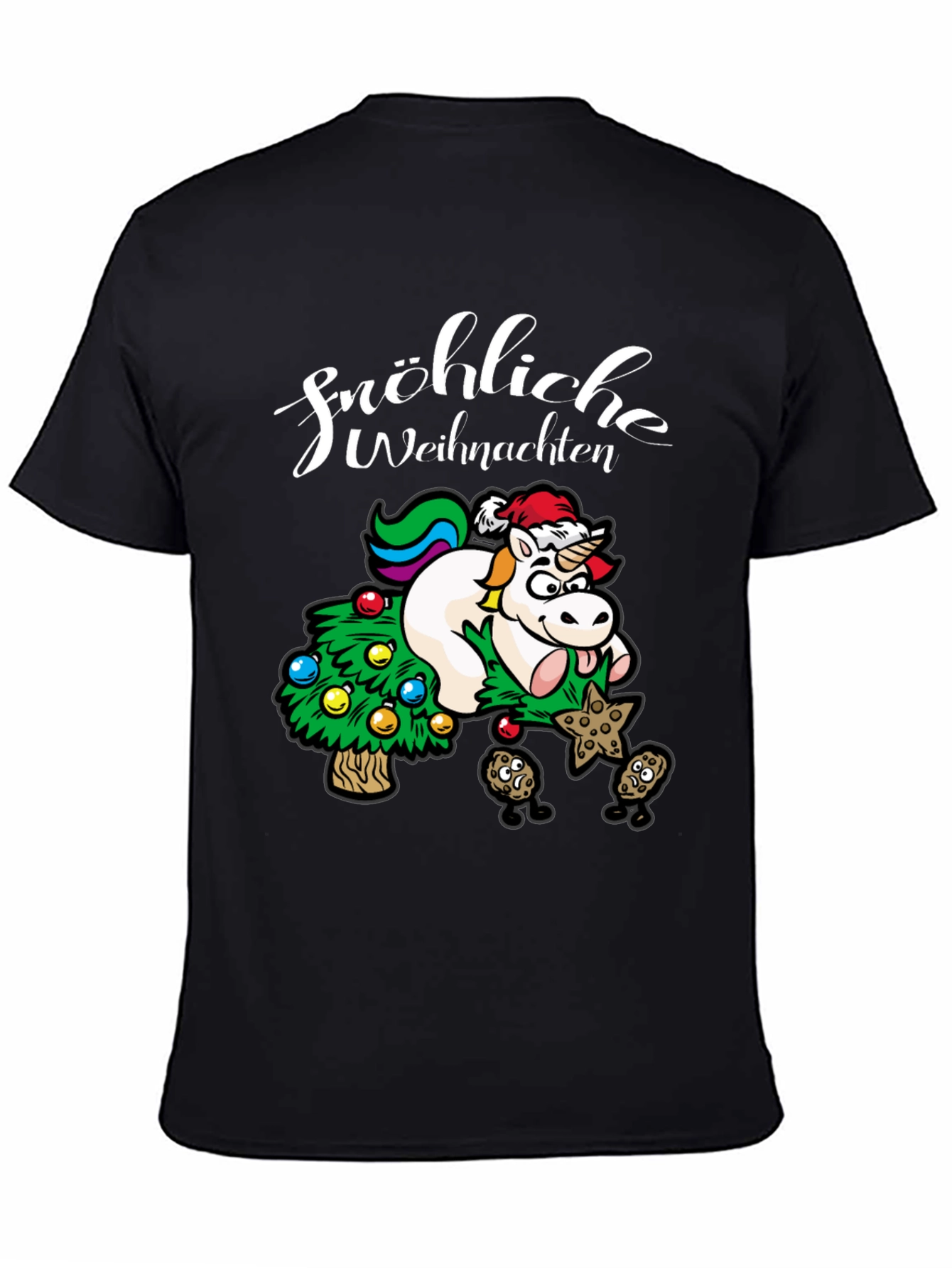 Festive Unicorn Christmas T-Shirt