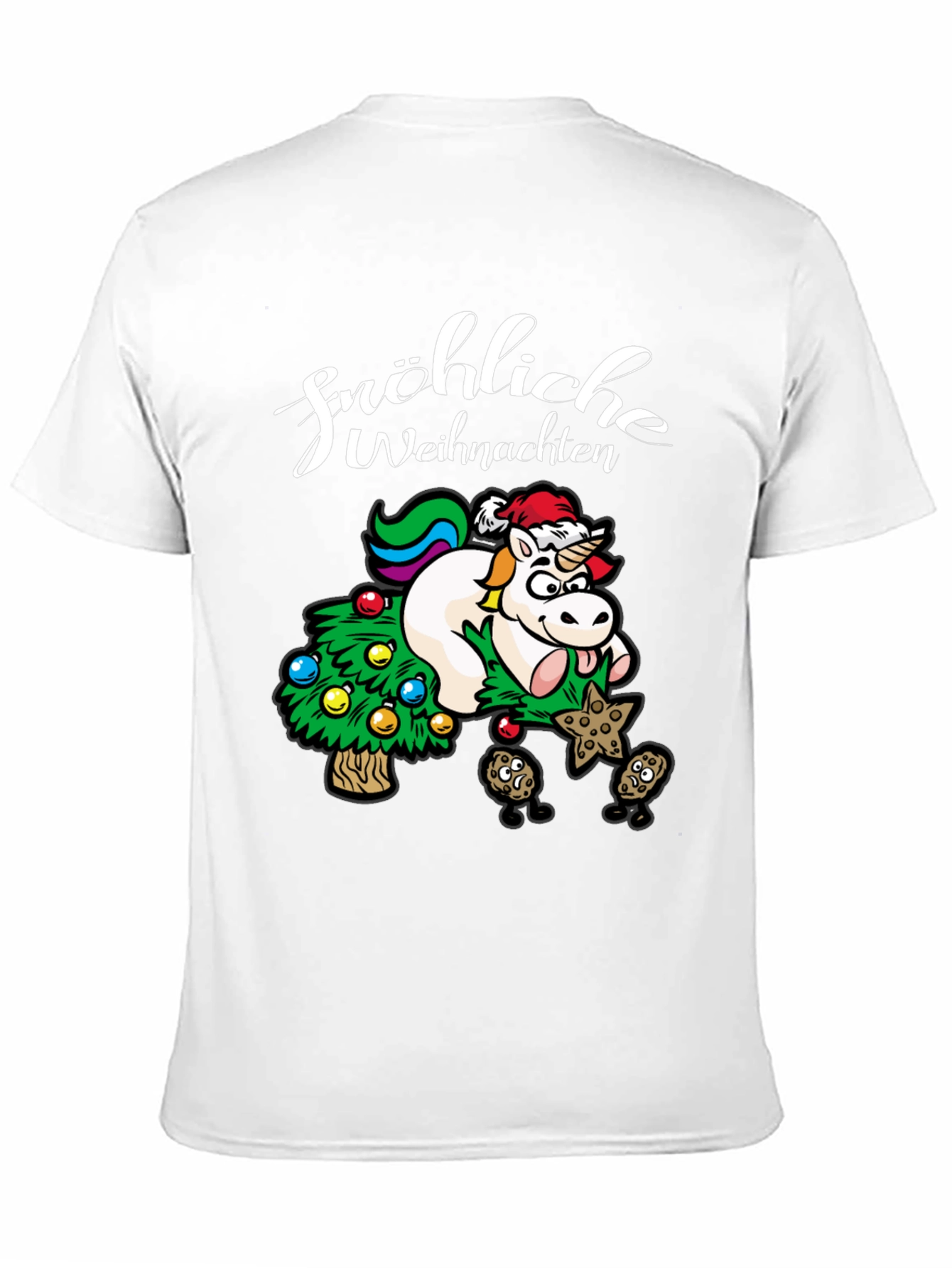 Festive Unicorn Christmas T-Shirt