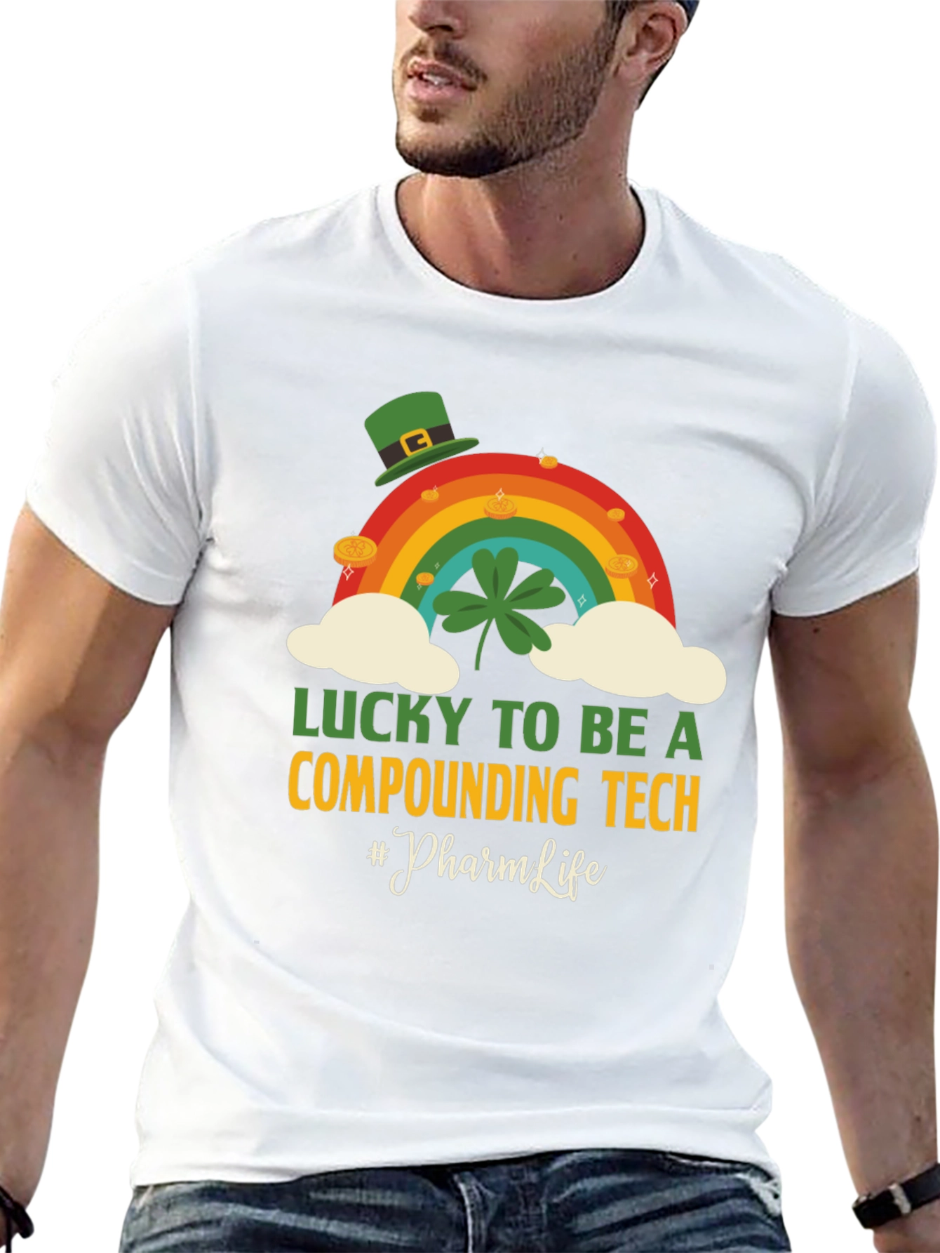 Lucky Compounding Tech St. Patricks Day T-Shirt