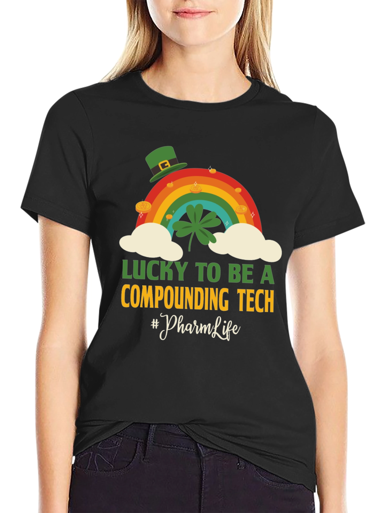 Lucky Compounding Tech St. Patricks Day T-Shirt