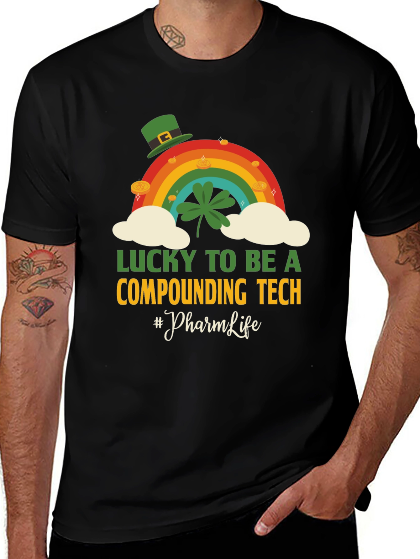 Lucky Compounding Tech St. Patricks Day T-Shirt