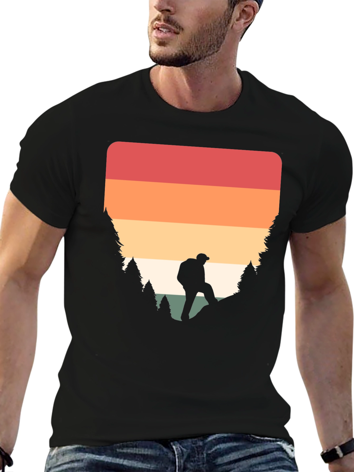 Retro Hiker Graphic T-Shirt