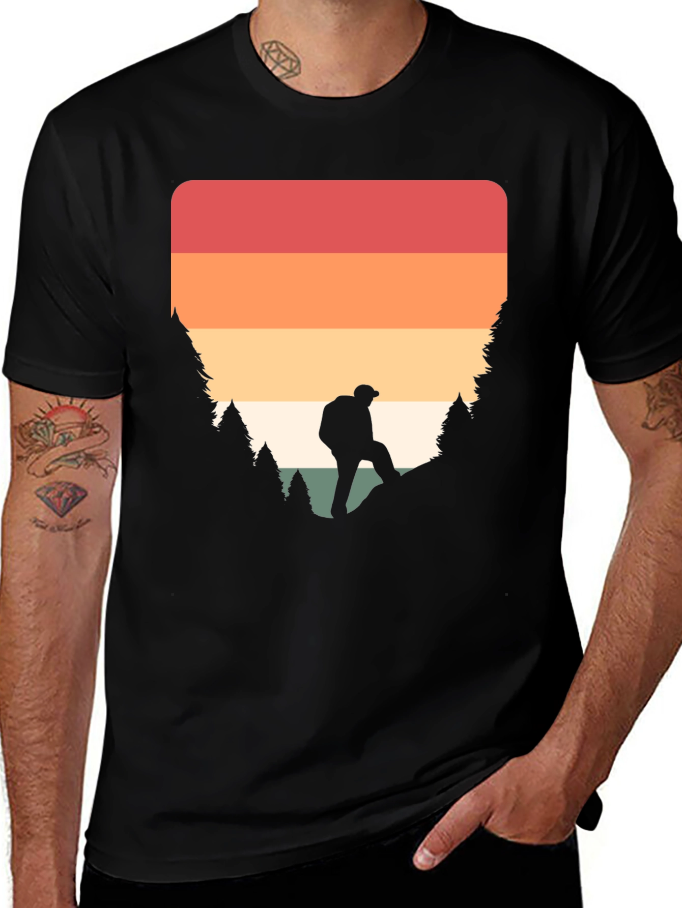 Retro Hiker Graphic T-Shirt