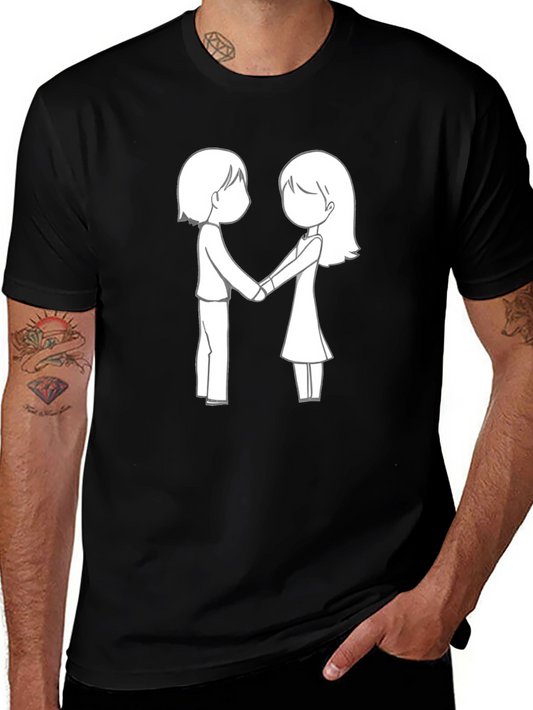 Couple Holding Hands Graphic T-Shirt
