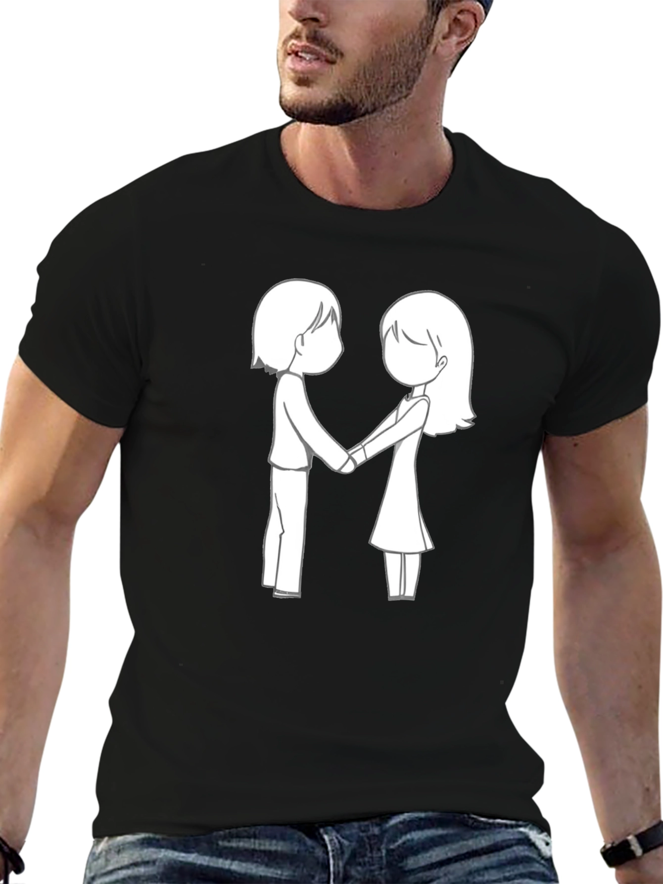 Couple Holding Hands Graphic T-Shirt