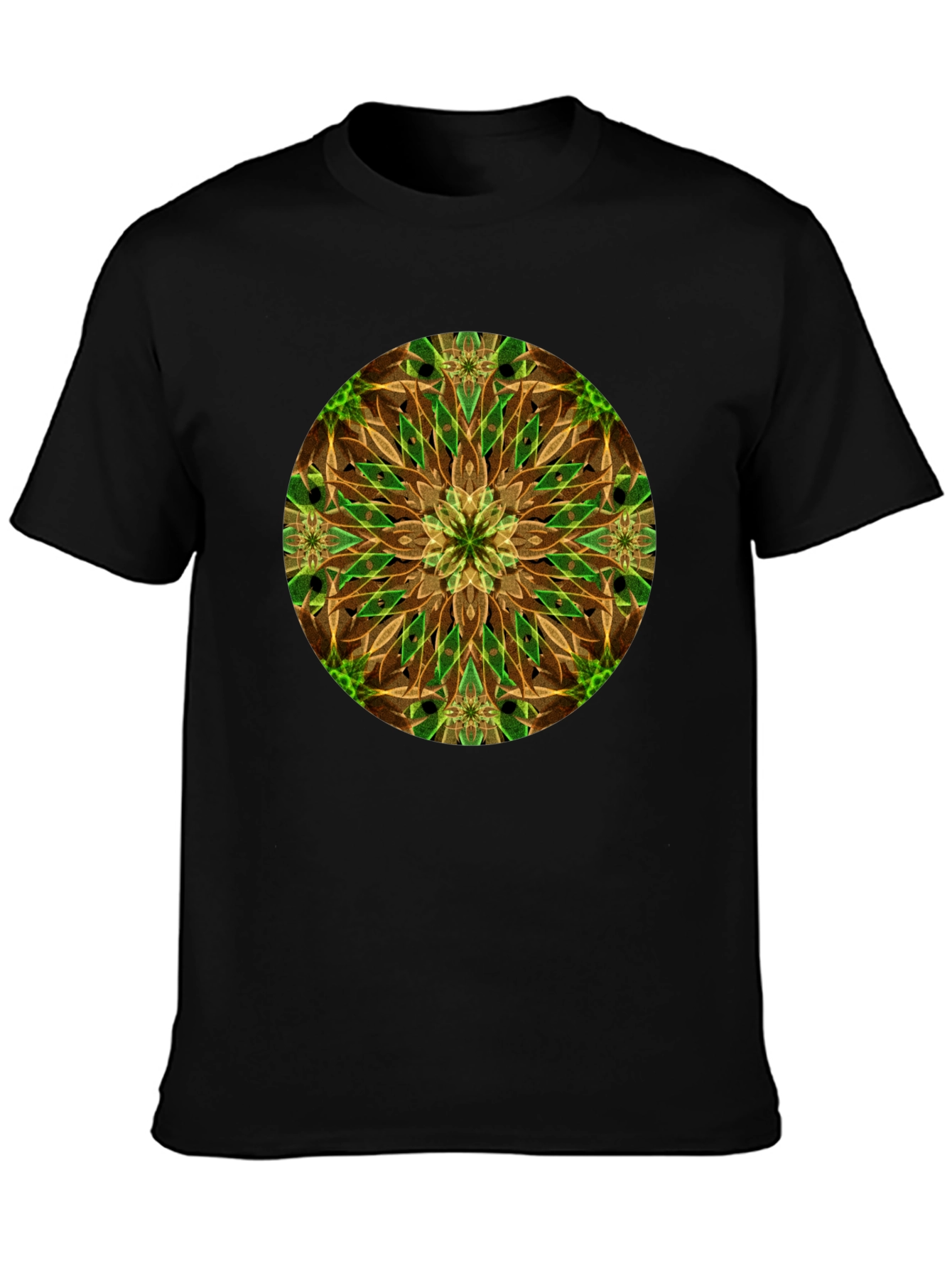 Abstract Floral Mandala Graphic Tee