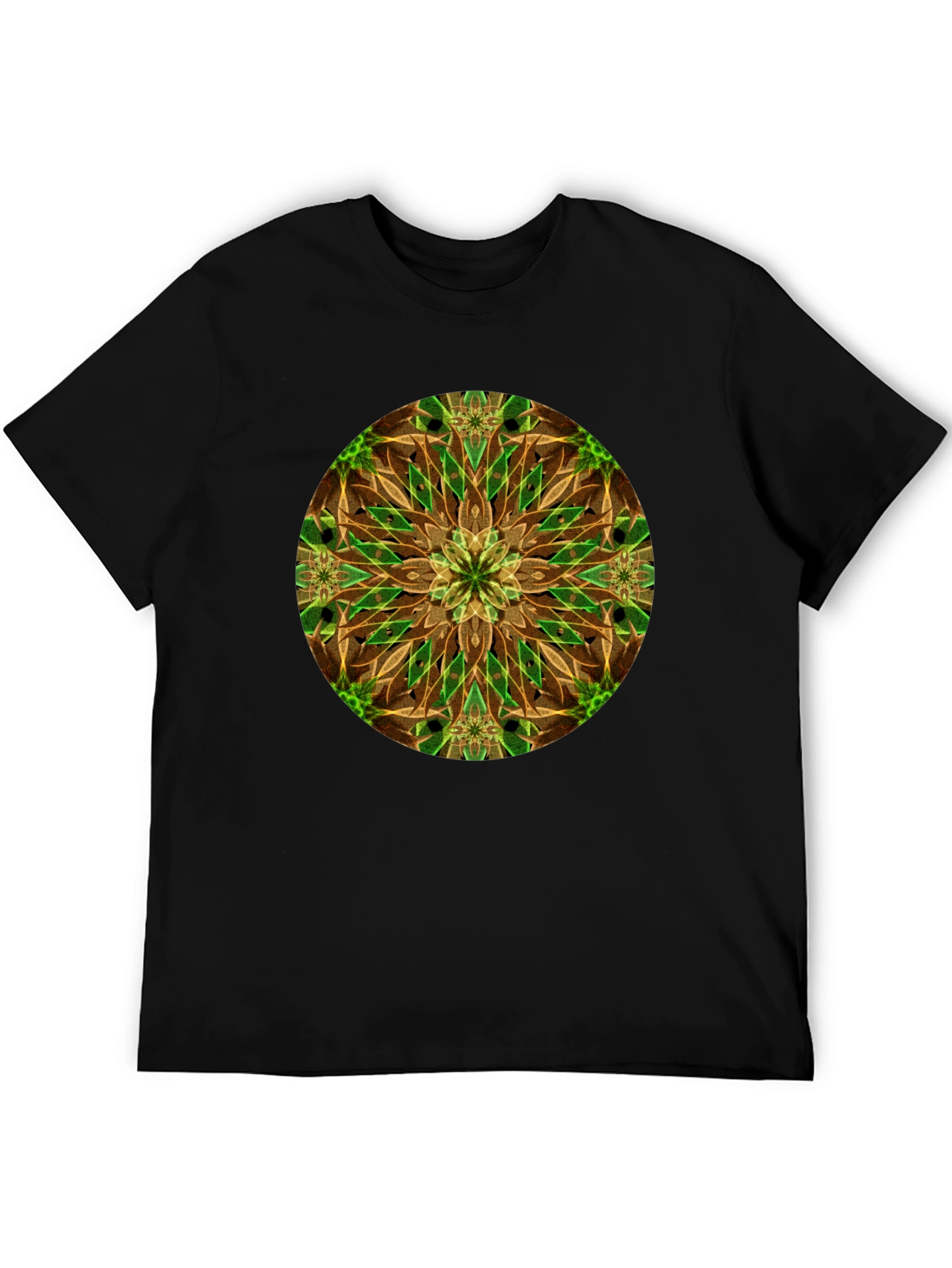 Abstract Floral Mandala Graphic Tee