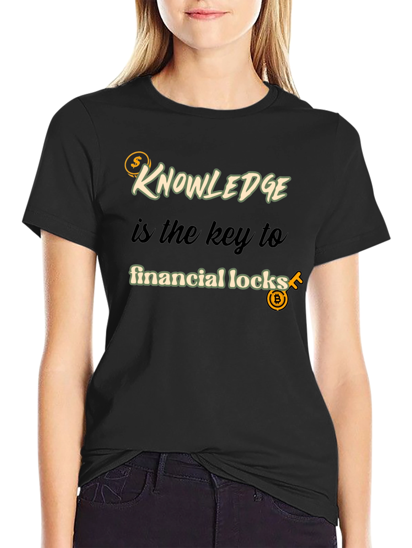 Knowledge is Key Financial Locks T-Shirt