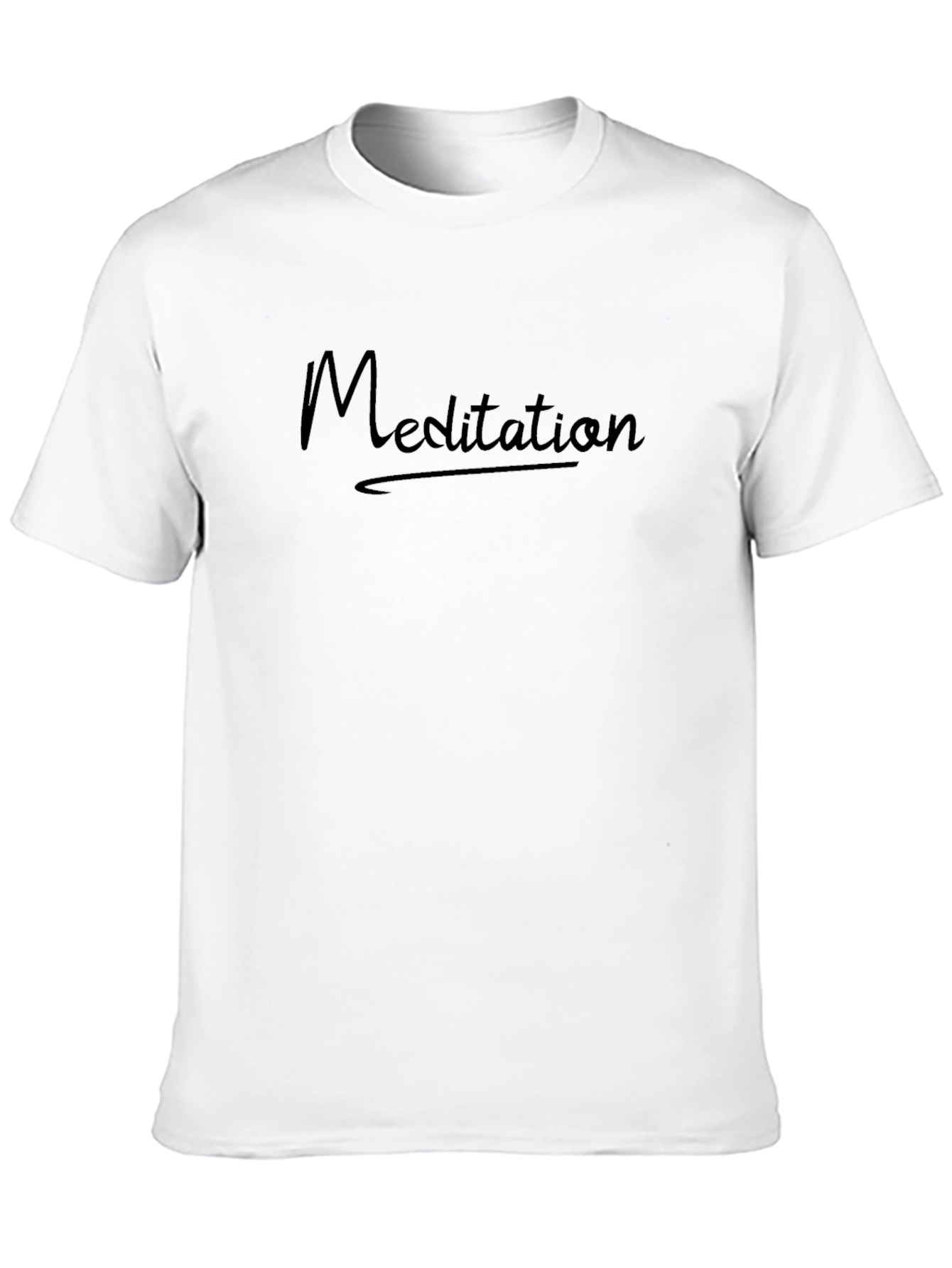 Meditation Graphic Black T-Shirt