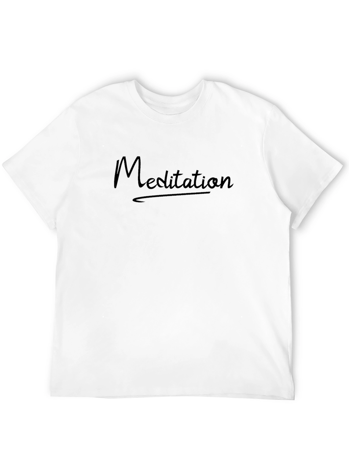 Meditation Graphic Black T-Shirt