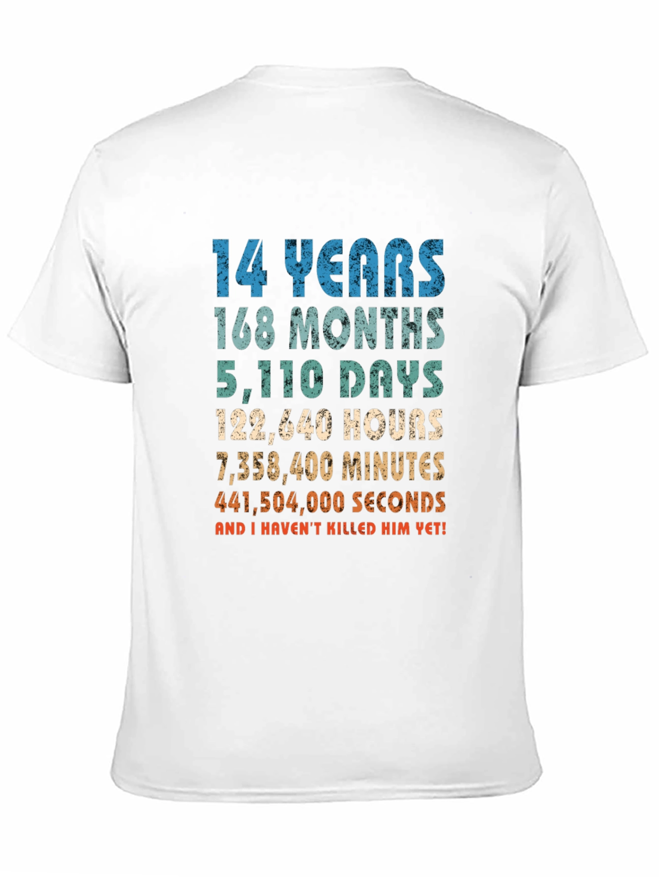 14 Years Anniversary Funny T-Shirt