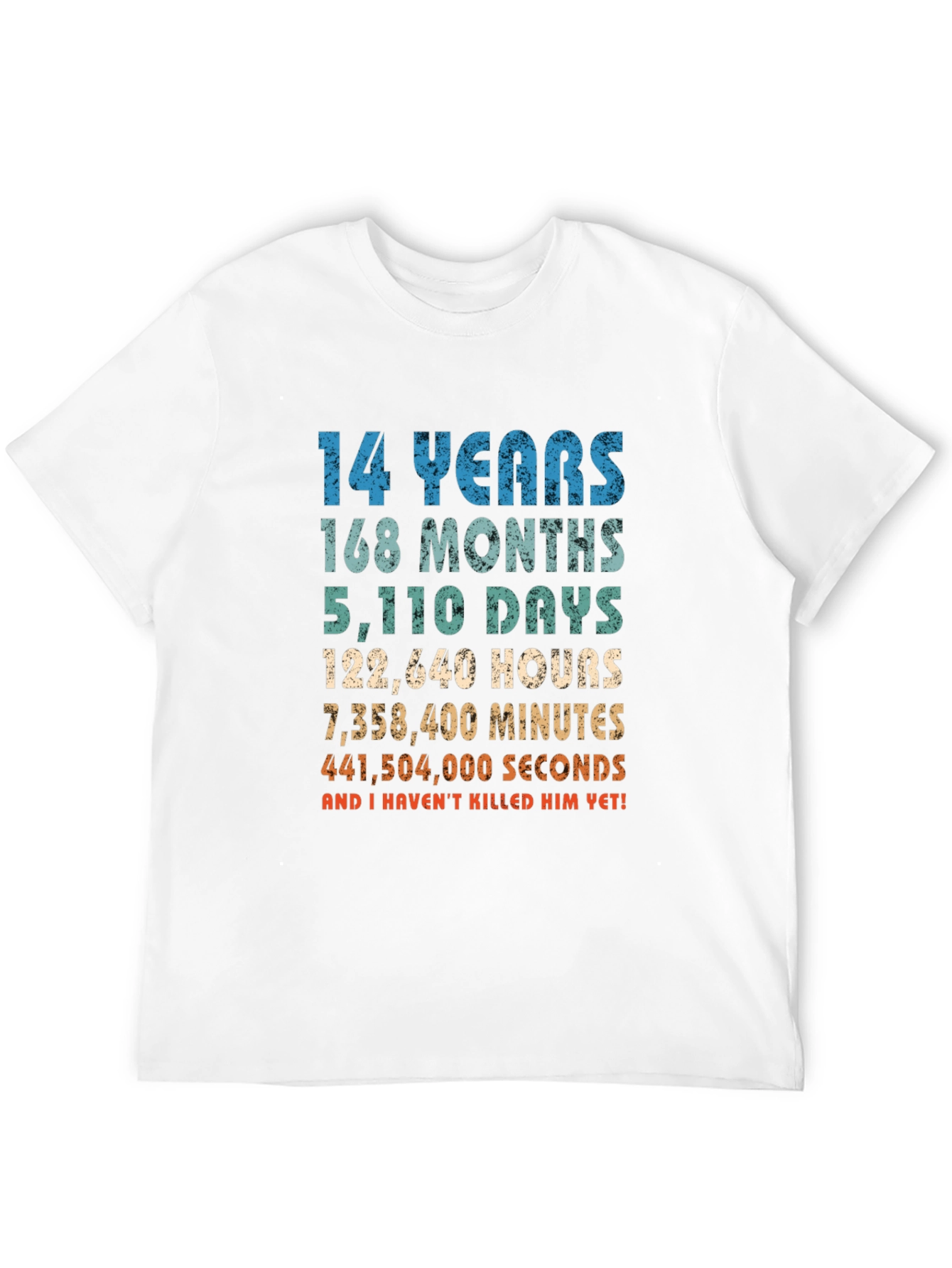14 Years Anniversary Funny T-Shirt