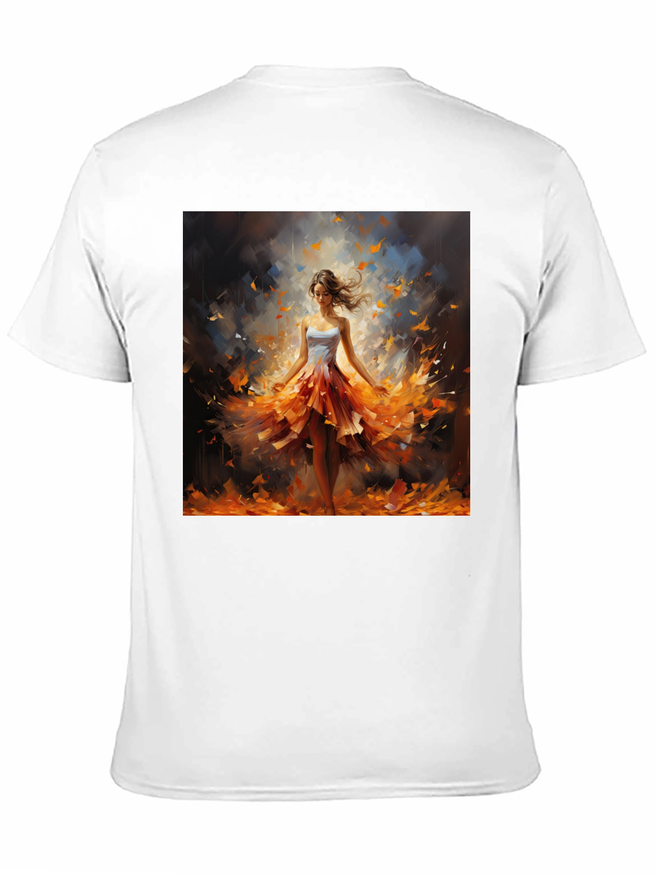 Woman in Autumn Dress T-Shirt