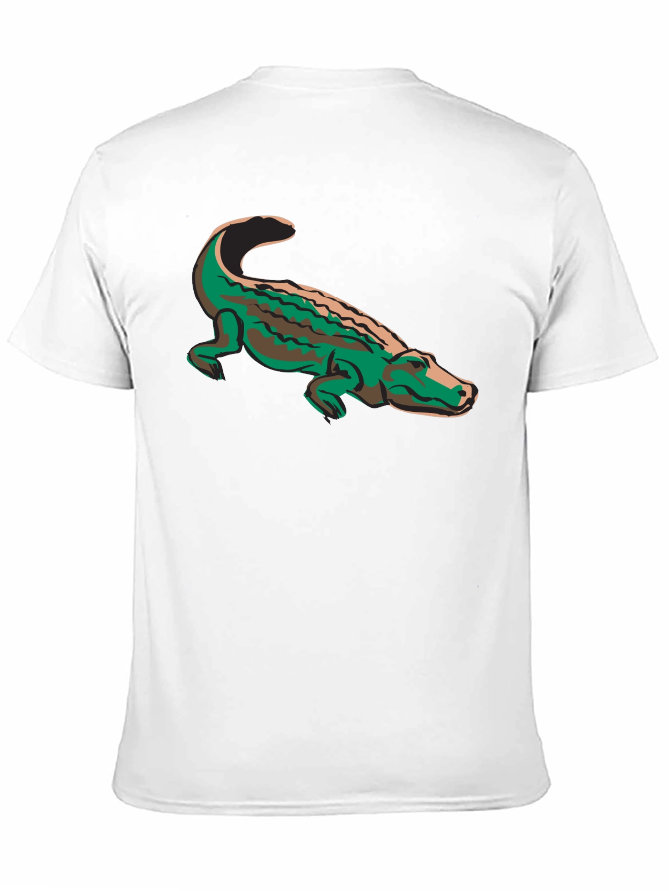 Alligator Graphic Print Black Tee