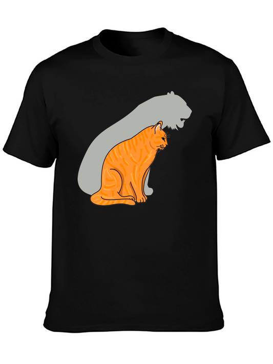 Cat and Tiger Shadow Graphic Tee