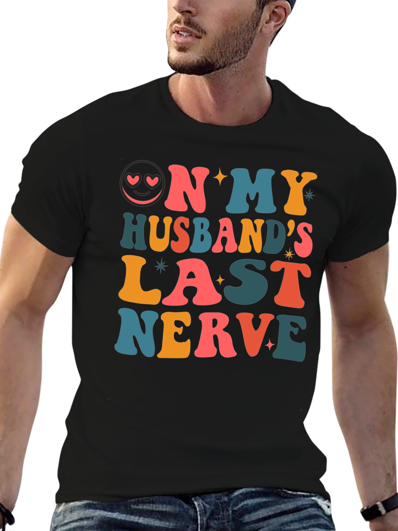 On My Husbands Last Nerve Graphic T-Shirt