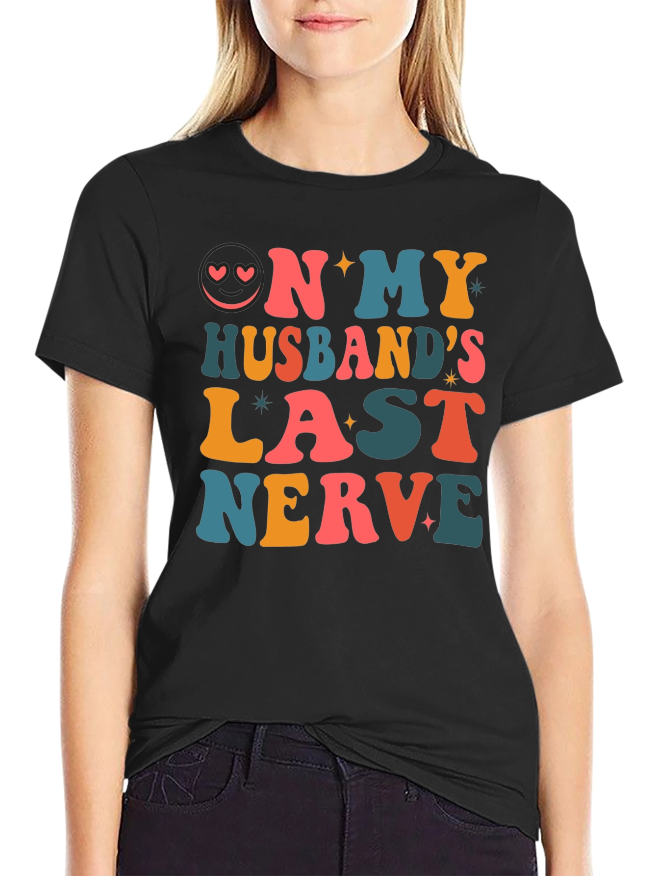On My Husbands Last Nerve Graphic T-Shirt