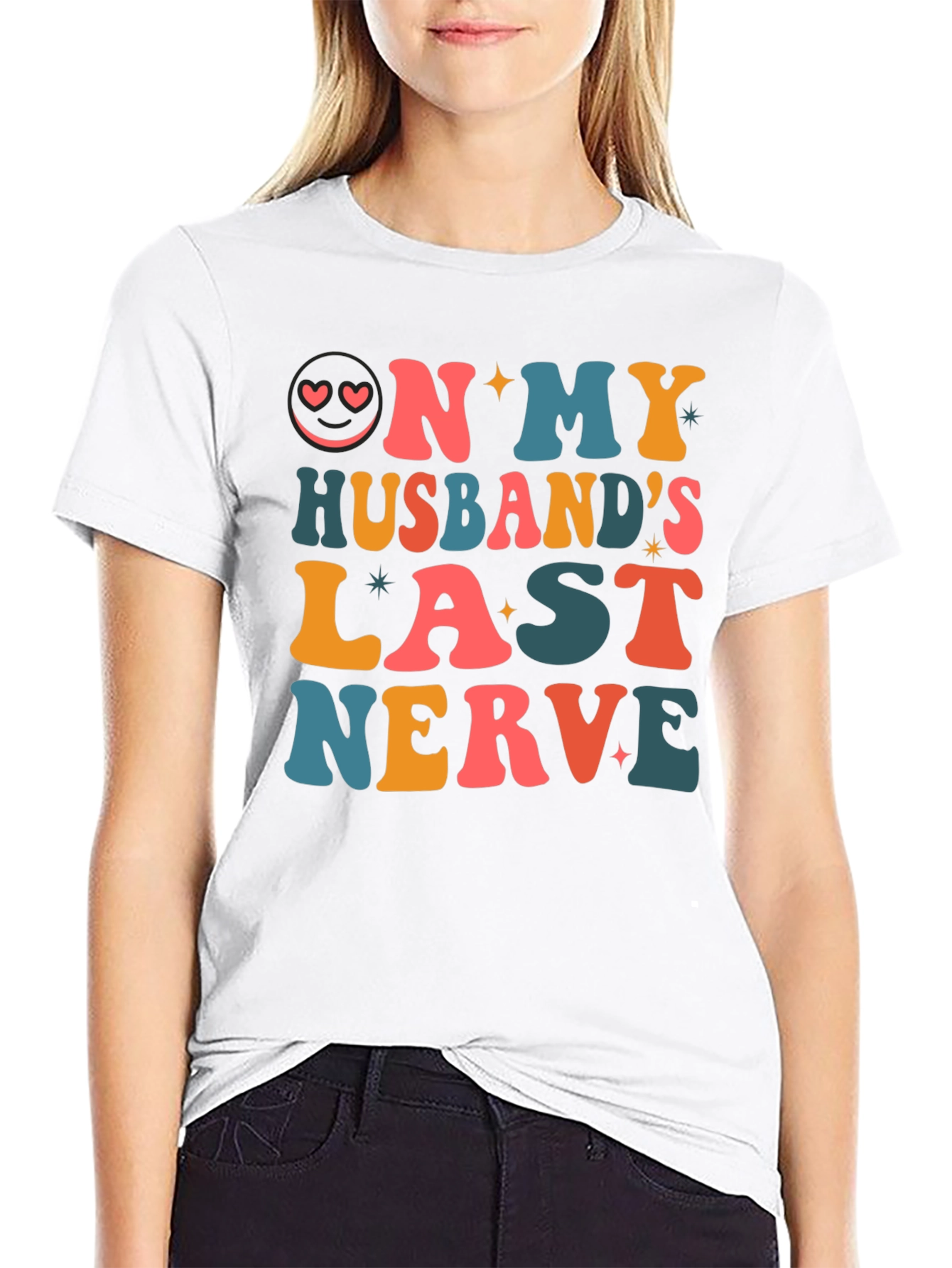 On My Husbands Last Nerve Graphic T-Shirt