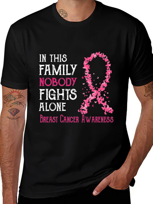 Breast Cancer Awareness T-Shirt: Nobody Fights Alone