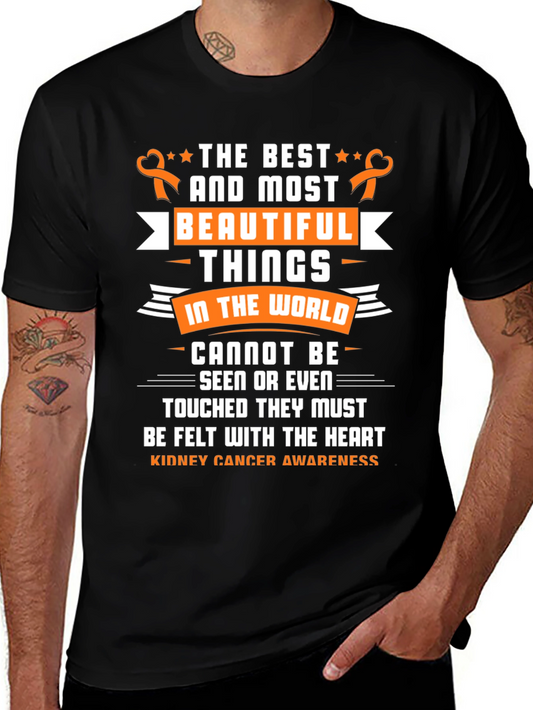 Kidney Cancer Awareness T-Shirt: Best Things Heart
