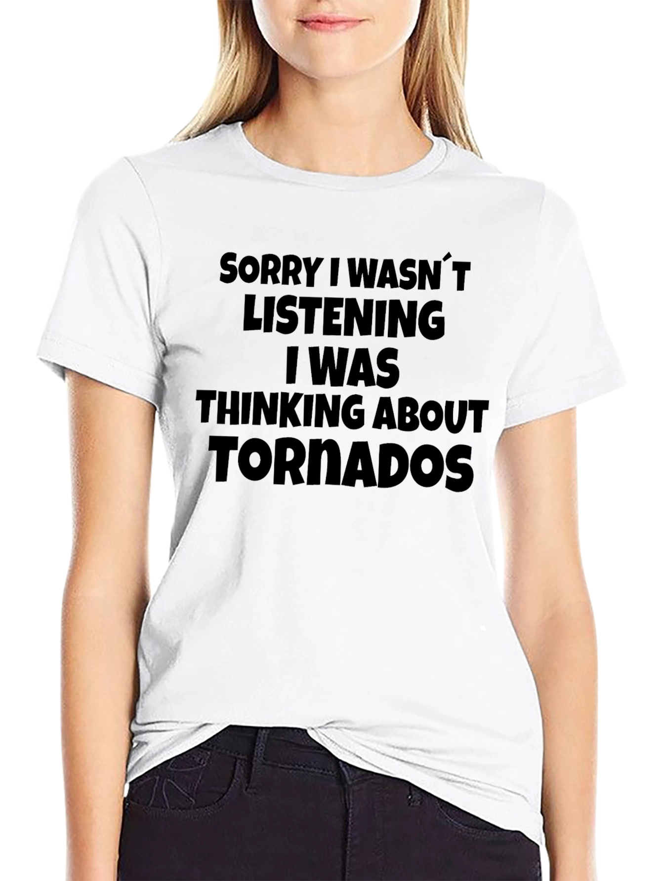 Thinking About Tornadoes T-Shirt - Funny Novelty Tee