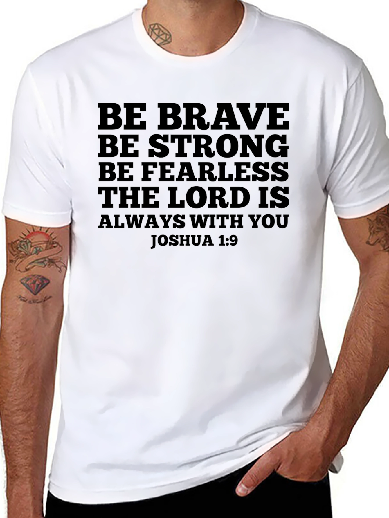 Be Brave Inspirational Christian T-Shirt