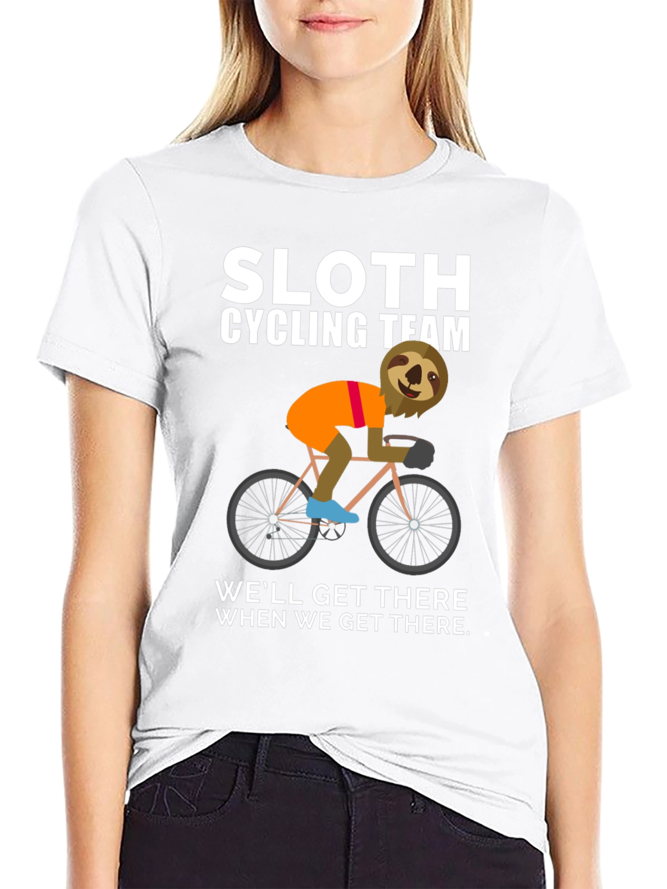 Sloth Cycling Team Graphic Tee