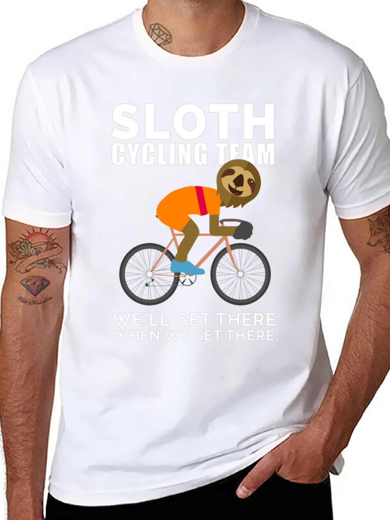 Sloth Cycling Team Graphic Tee