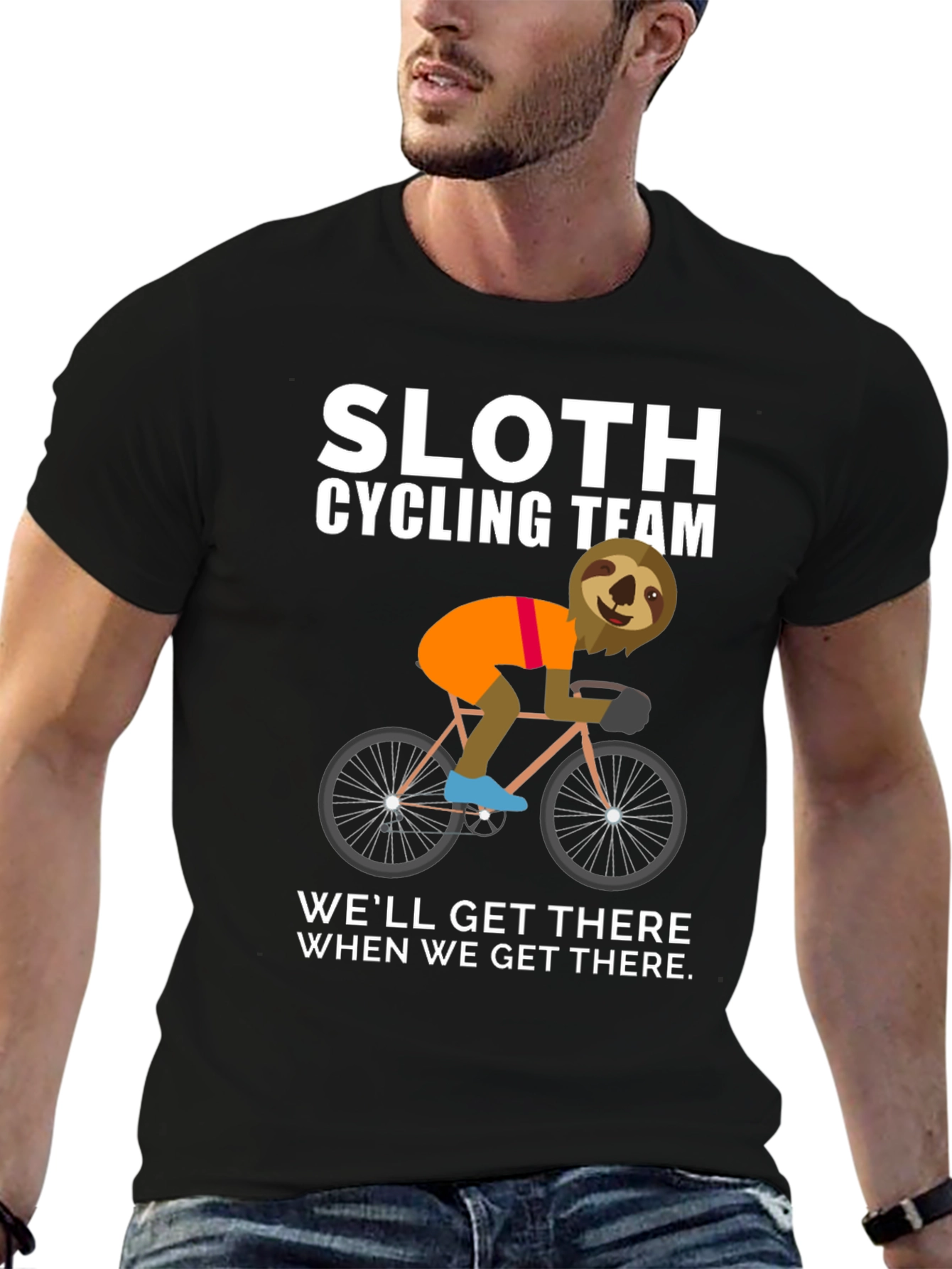 Sloth Cycling Team Graphic Tee