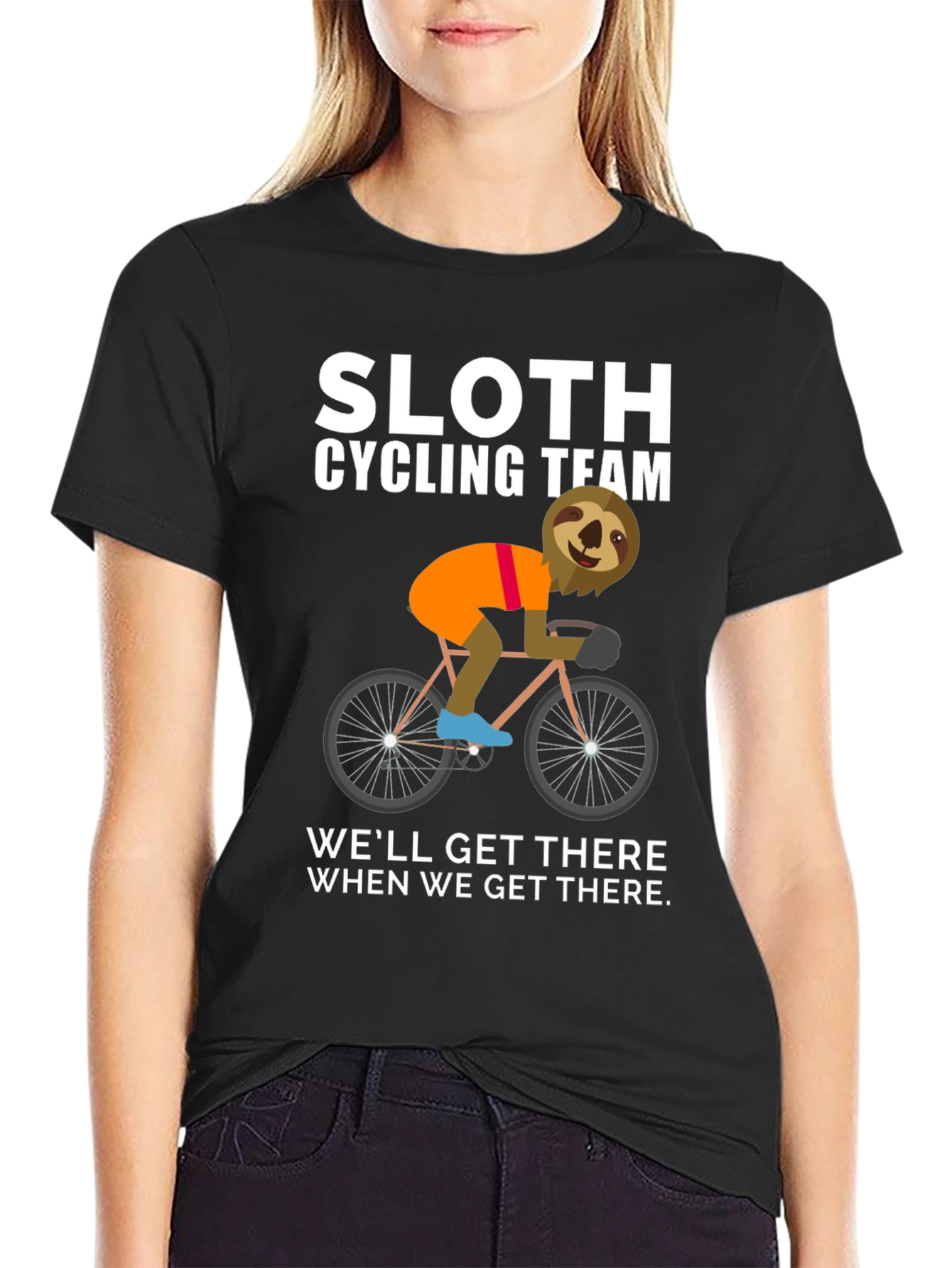 Sloth Cycling Team Graphic Tee