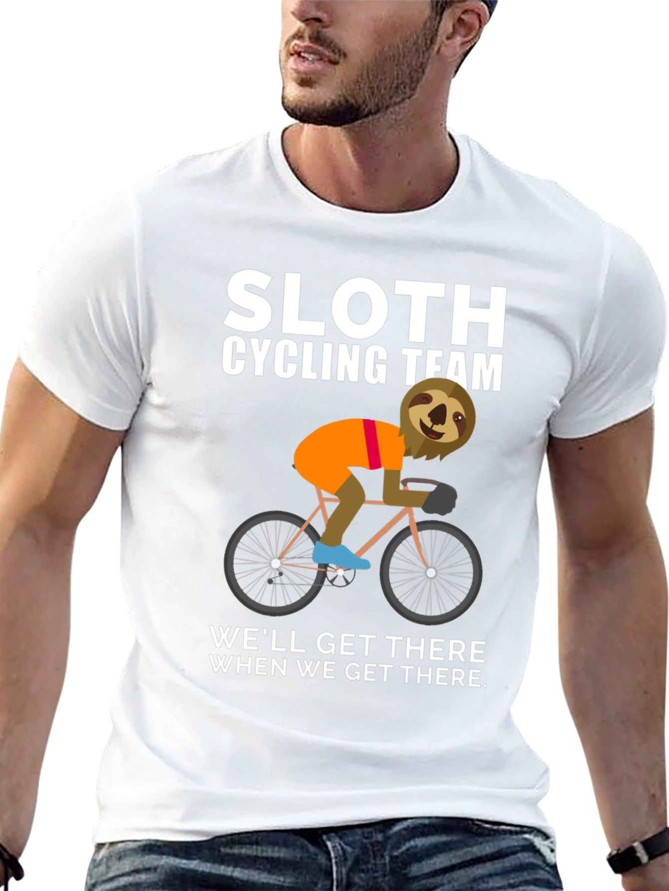 Sloth Cycling Team Graphic Tee