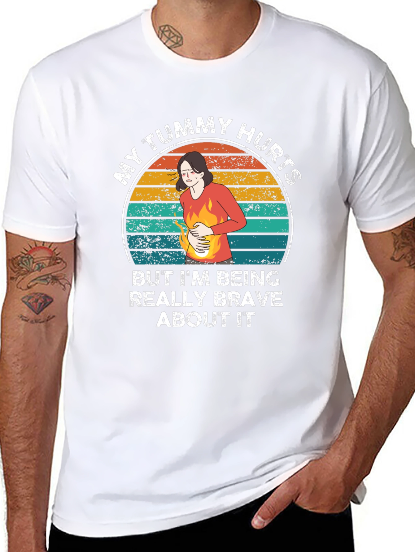 My Tummy Hurts Funny Graphic Tee