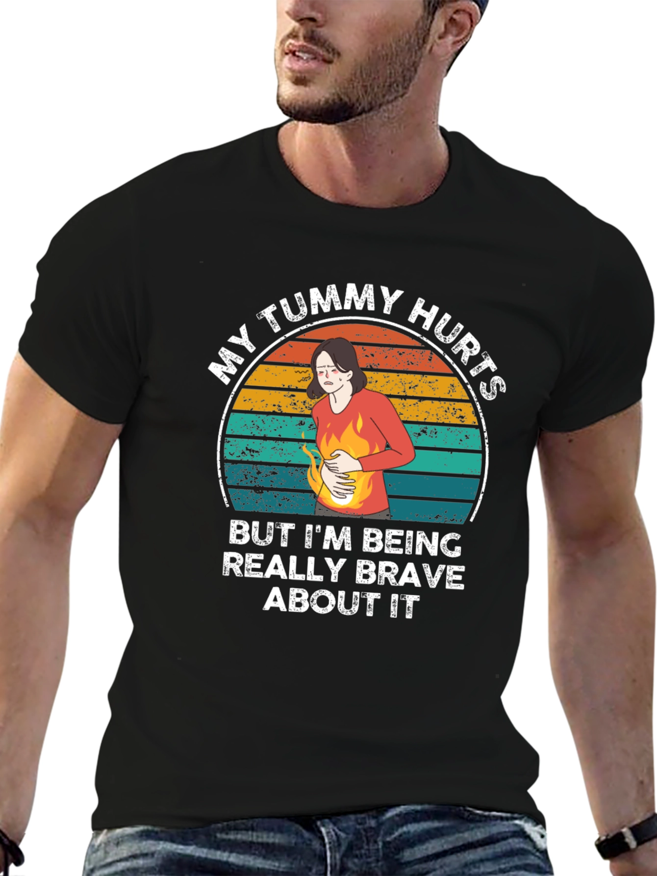 My Tummy Hurts Funny Graphic Tee