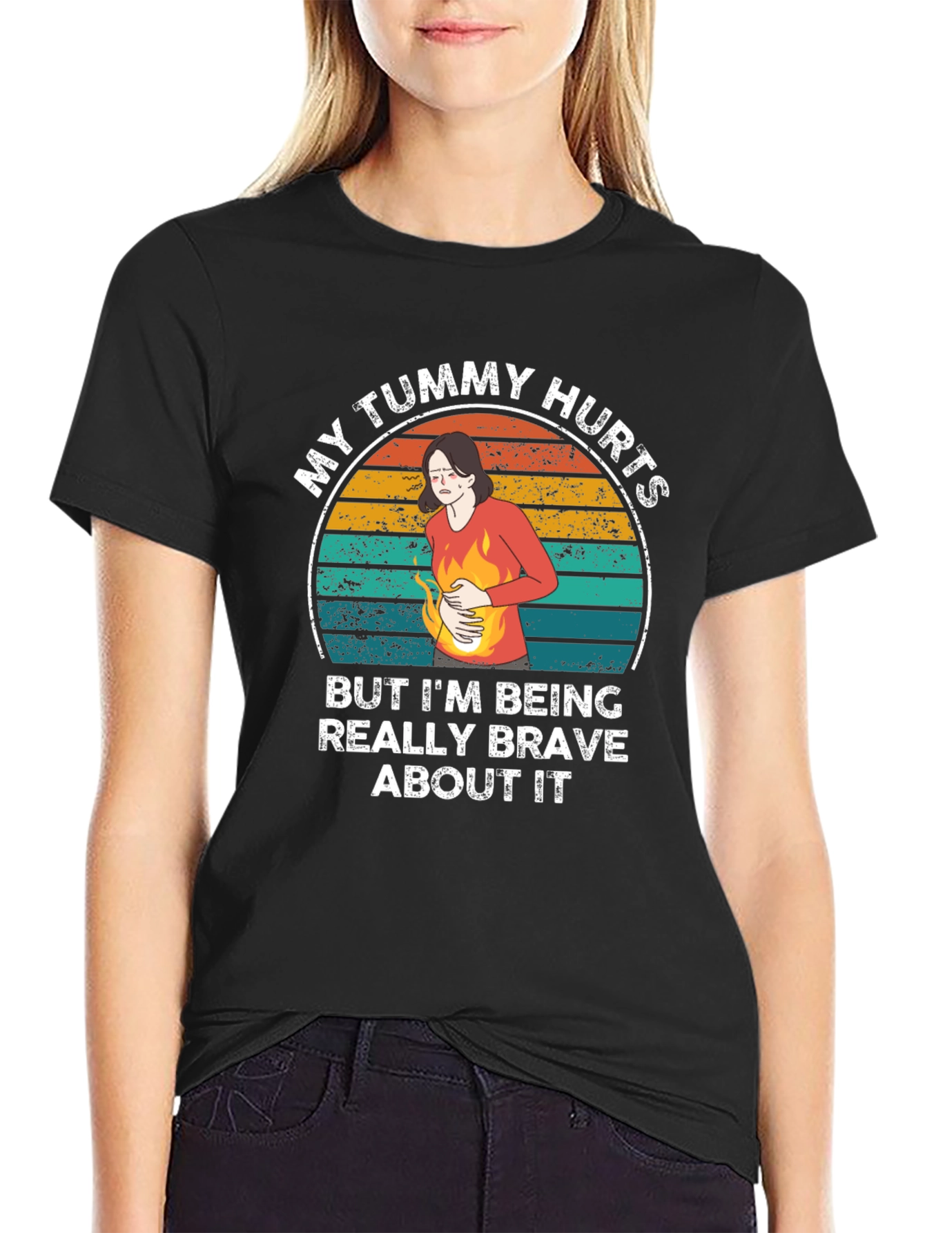 My Tummy Hurts Funny Graphic Tee