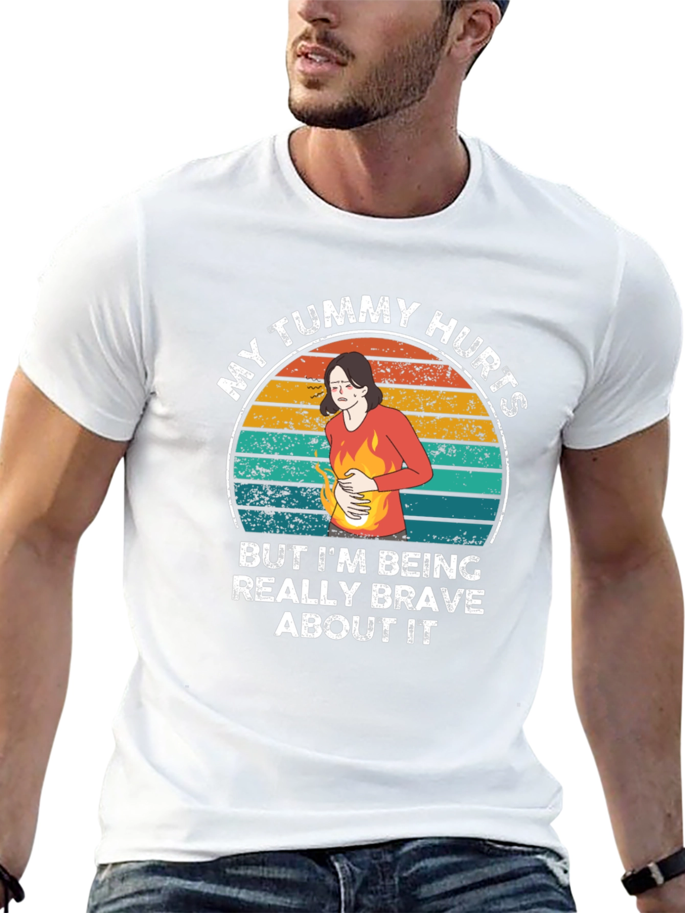 My Tummy Hurts Funny Graphic Tee
