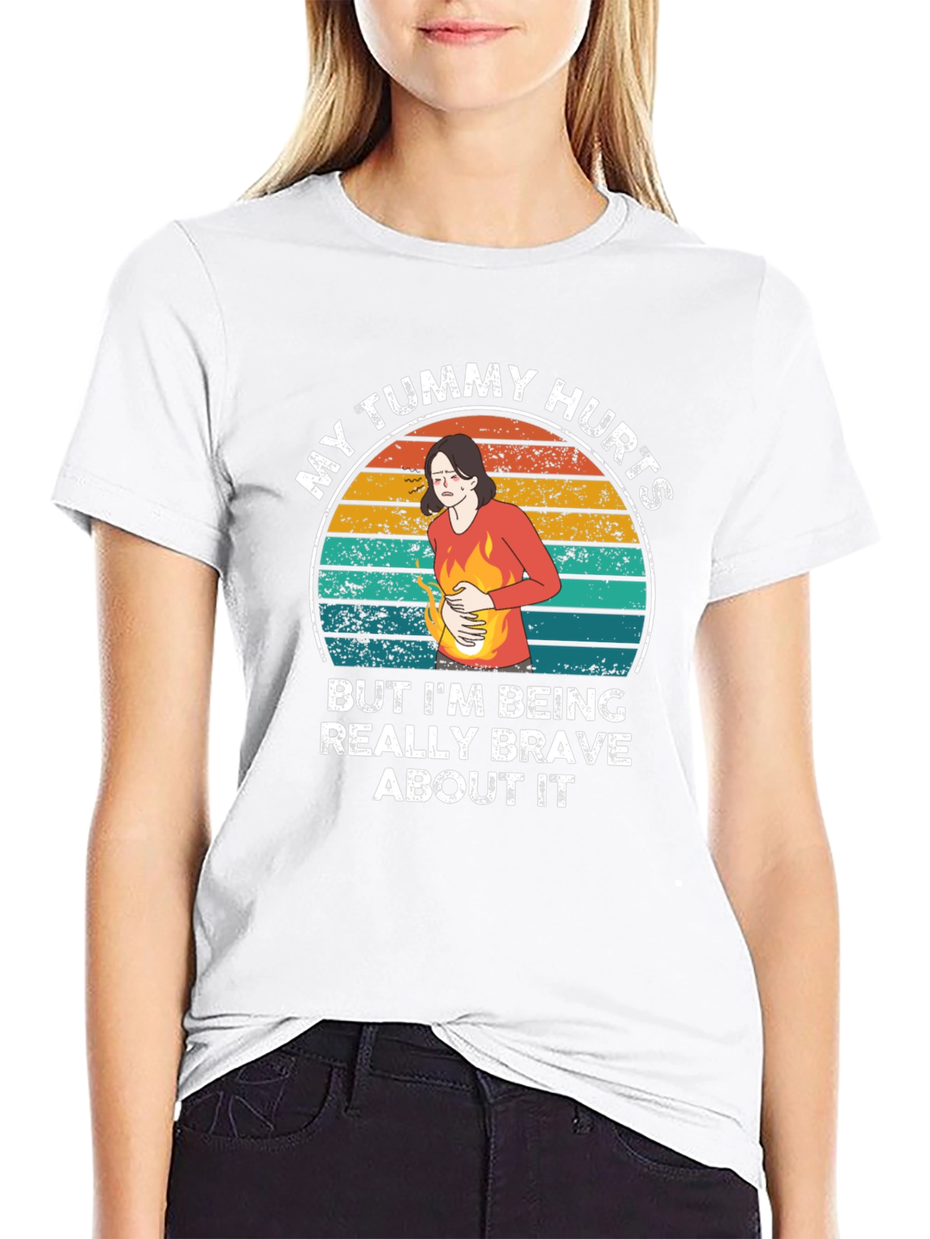 My Tummy Hurts Funny Graphic Tee