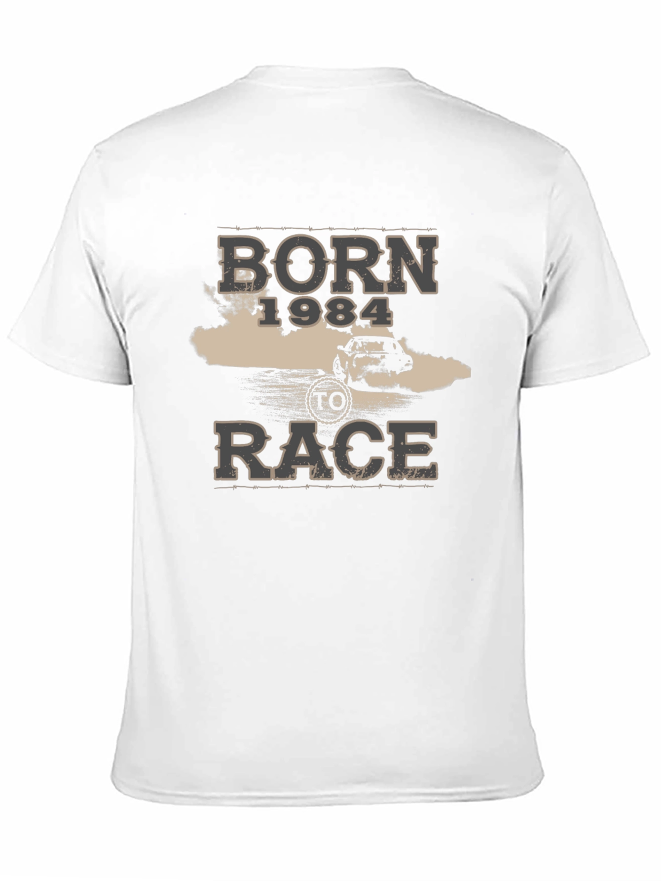 Born 1984 to Race Black Graphic Tee